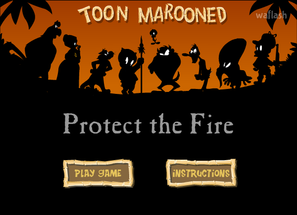 툰 마룬드: 프로텍트 더 파이어 (Toon Marooned: Protect the Fire) 게임 화면 1
