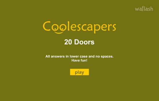 쿨이스케이퍼스 20 도어즈 (Coolescapers 20 Doors) 게임 화면 1