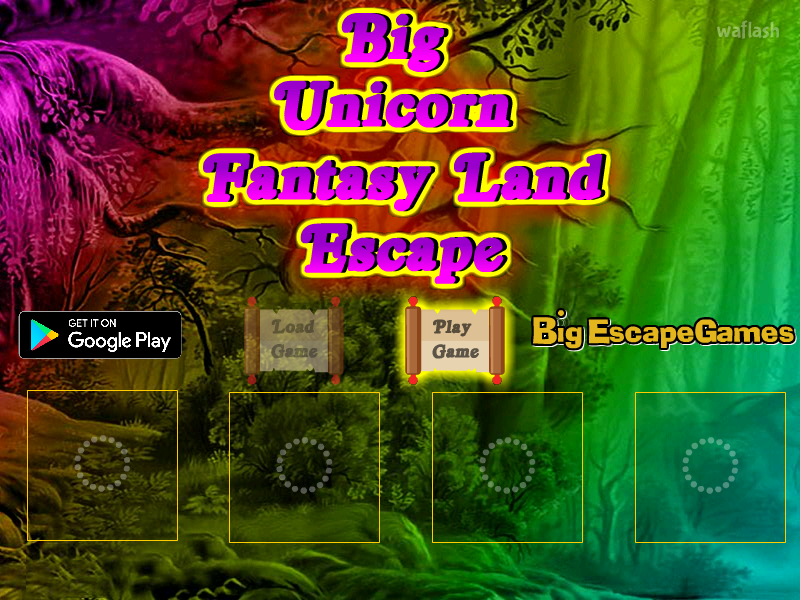 BIG 유니콘 판타지 랜드 탈출 (BIG Unicorn Fantasy Land Escape) 게임 화면 1
