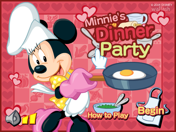미니의 디너 파티 (Minnie's Dinner Party) 게임 화면 1