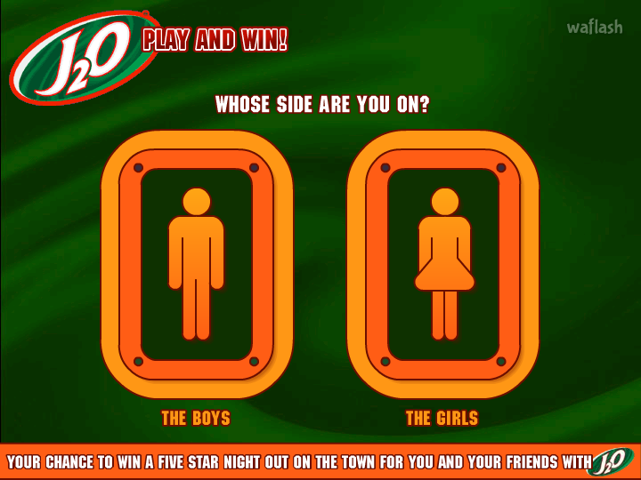 J2O Play And Win 게임 화면 1
