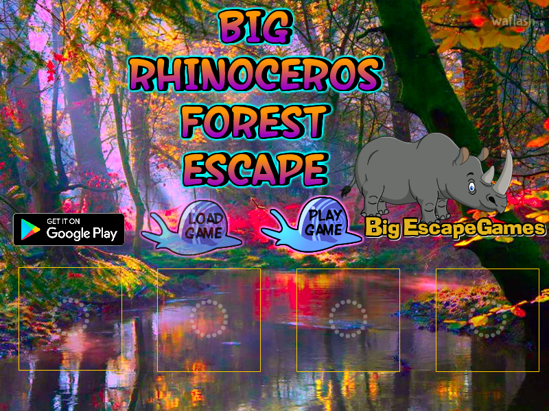 BIG 코뿔소 숲 탈출 (BIG Rhinoceros Forest Escape) 게임 화면 1