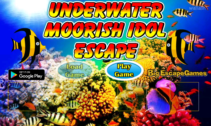 BIG 언더워터 무어리쉬 아이돌 이스케이프 (BIG Underwater Moorish Idol Escape) 게임 화면 1