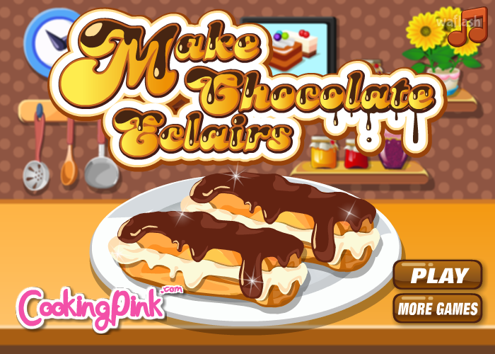 초콜릿 에클레르 만들기 (Make Chocolate Eclairs) 게임 화면 1