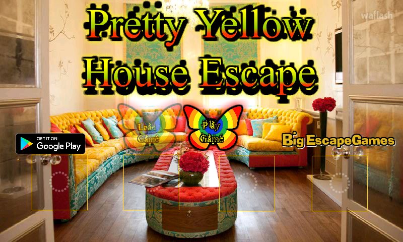 BIG 예쁜 노란집 탈출 (BIG Pretty Yellow House Escape) 게임 화면 1