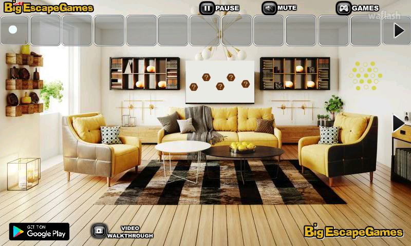 BIG 예쁜 노란집 탈출 (BIG Pretty Yellow House Escape) 게임 화면 2