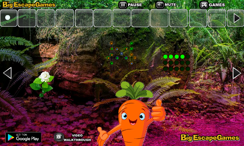 BIG 이모지 야채 숲 탈출 (BIG Emoji Vegetable Forest Escape) 게임 화면 2
