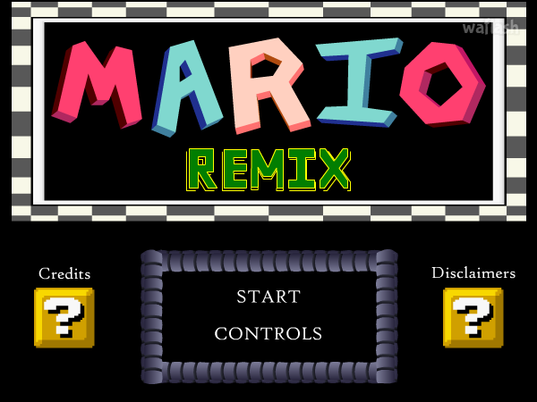 마리오 리믹스 (Mario Remix) 게임 화면 1
