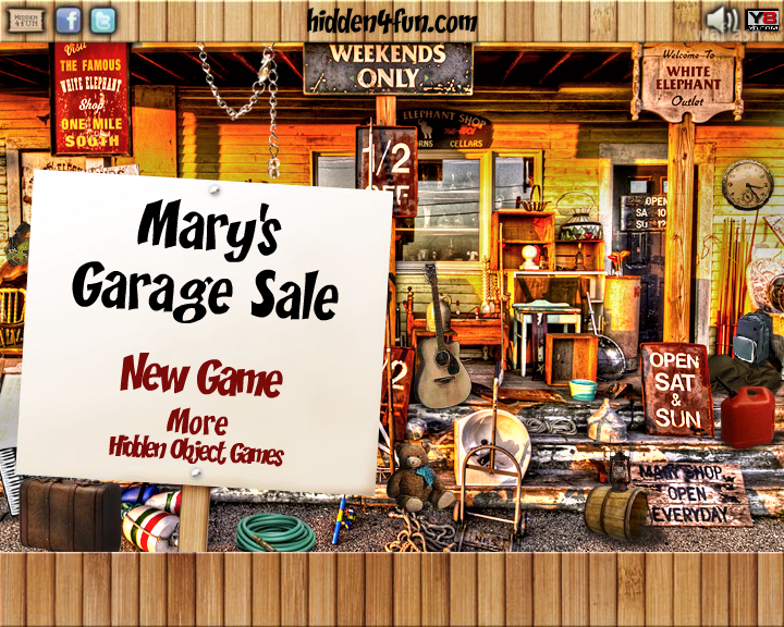 Hidden4Fun 숨은그림찾기 - Mary's Garage Sale 게임 화면 1