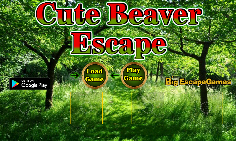BIG 큐트 비버 이스케이프 (Cute Beaver Escape) 게임 화면 1