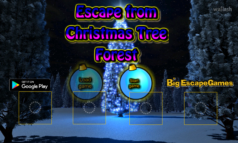 BIG 크리스마스 나무 숲 탈출 (Escape From Christmas Tree Forest) 게임 화면 1