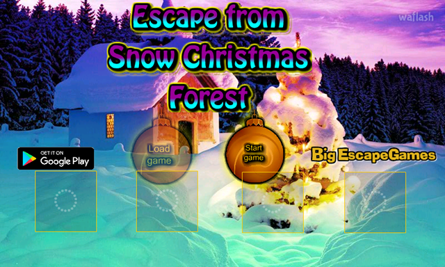 BIG 이스케이프 프롬 스노우 크리스마스 포레스트 (Escape from Snow Christmas Forest) 게임 화면 1