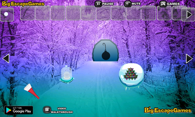BIG 이스케이프 프롬 스노우 크리스마스 포레스트 (Escape from Snow Christmas Forest) 게임 화면 2