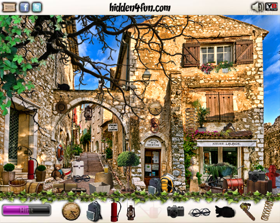 Hidden4Fun 숨은그림찾기 - French Village Romance 게임 화면 2