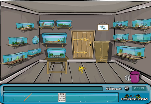 아쿠아리움 룸 이스케이프 (123bee Aquarium Room Escape) 게임 화면 2