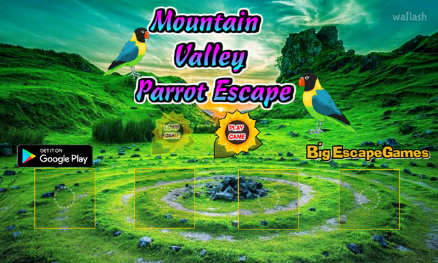 BIG 산골짜기 앵무새 탈출 (BIG Mountain Valley Parrot Escape) 게임 화면 1