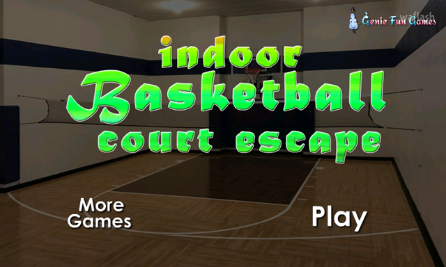 GFG 실내 농구 코트 탈출 (Indoor Basketball Court Escape) 게임 화면 1