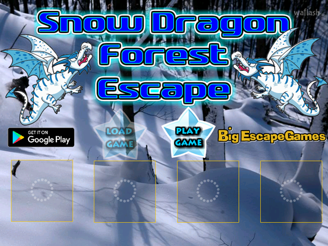 BIG 스노우 드래곤 포레스트 이스케이프 (BIG Snow Dragon Forest Escape) 게임 화면 1