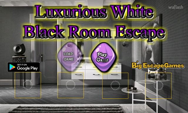 BIG 럭셔리어스 화이트 블랙 룸 이스케이프 (BIG Luxurious White Black Room Escape) 게임 화면 1