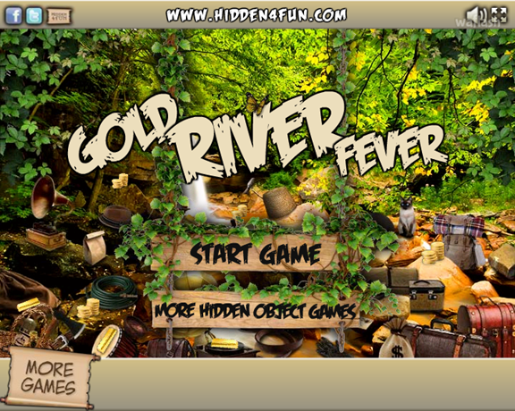 Hidden4Fun 숨은그림찾기 - Gold River Fever 게임 화면 1