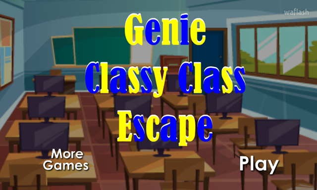 GFG 클래시 클래스 이스케이프 (Genie Classy Class Escape) 게임 화면 1