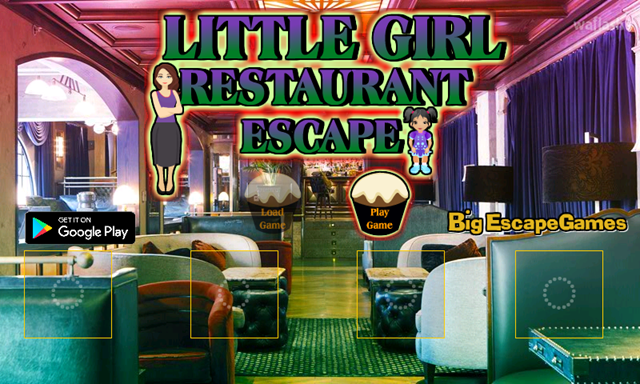 BIG 리틀 걸 레스토랑 이스케이프 (BIG Little Girl Restaurant Escape) 게임 화면 1