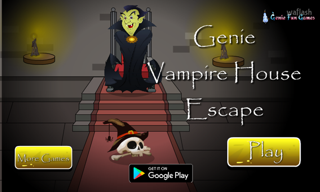 GFG 뱀파이어 하우스 탈출 (Genie Vampire House Escape) 게임 화면 1