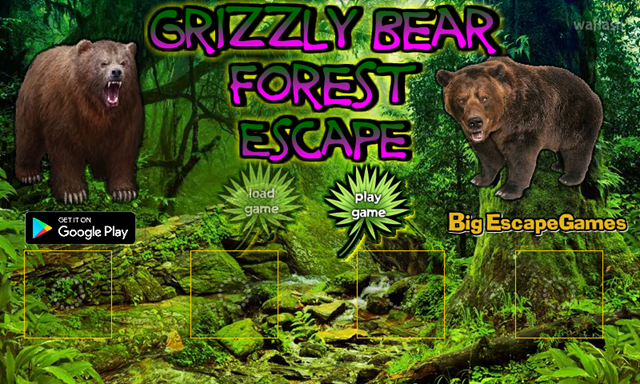 BIG 회색곰이 있는 숲 탈출 (BIG Grizzly Bear Forest Escape) 게임 화면 1