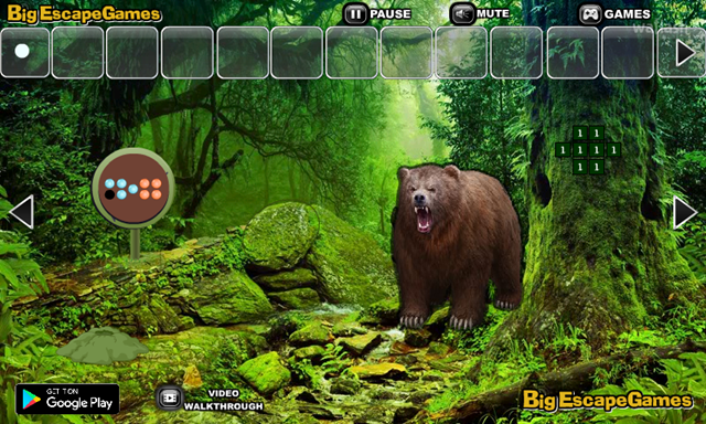 BIG 회색곰이 있는 숲 탈출 (BIG Grizzly Bear Forest Escape) 게임 화면 2