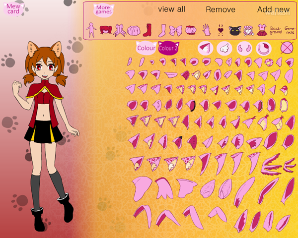 Tokyo Mew Mew Character Creator 게임 화면 2