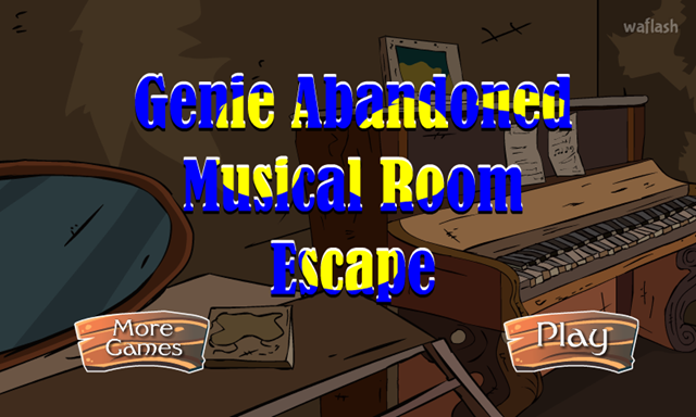 GFG 버려진 음악실 탈출 (Genie Abandoned Musical Room Escape) 게임 화면 1