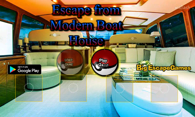 BIG 이스케이프 프롬 모던 보트 하우스 (BIG Escape from Modern Boat House) 게임 화면 1
