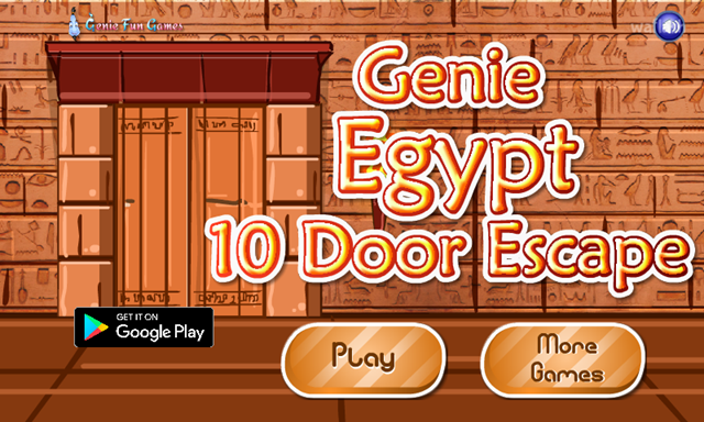 GFG 이집트 10 도어 이스케이프 (Genie Egypt 10 Door Escape) 게임 화면 1