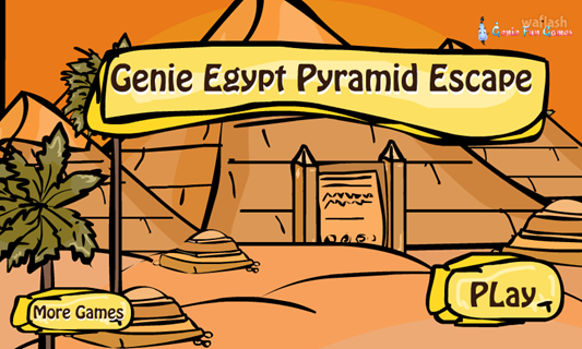 GFG 이집트 피라미드 탈출 (Genie Egypt Pyramid Escape) 게임 화면 1