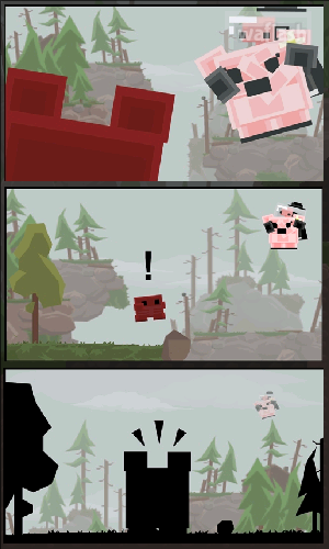 미트보이 (Meat Boy) 게임 화면 1