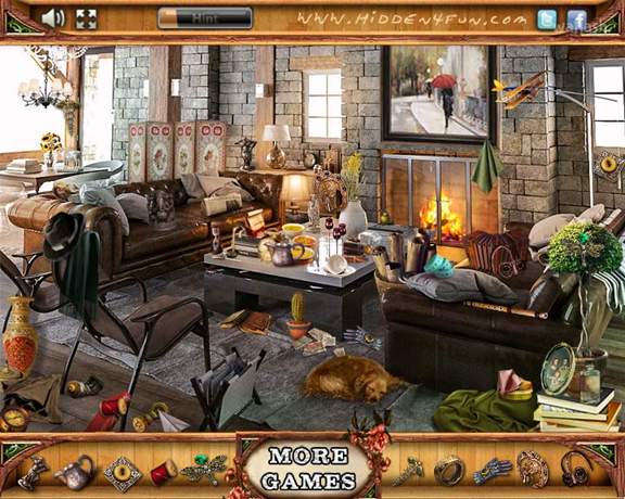 Hidden4Fun 숨은그림찾기 - Alpine Cottage 게임 화면 2
