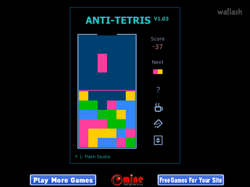 안티 테트리스 (ANTI-TETRIS) 게임 화면 2