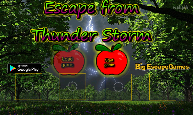 BIG 이스케이프 프롬 썬더 스톰 (BIG Escape from Thunder Storm) 게임 화면 1