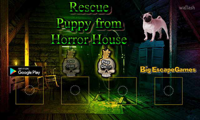 BIG 공포의 집에서 강아지 구출 (Rescue Puppy from Horror House) 게임 화면 1
