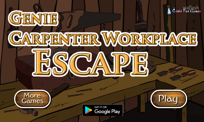 GFG 목공 작업실 탈출 (Genie Carpenter Workplace Escape) 게임 화면 1