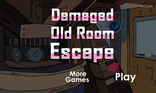 GFG 낡고 망가진 방 탈출 (Damaged Old Room Escape) 게임 화면 1