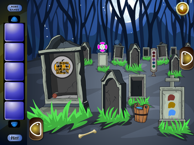 GFG 묘지 탈출 (Genie Cemetery Escape) 게임 화면 2