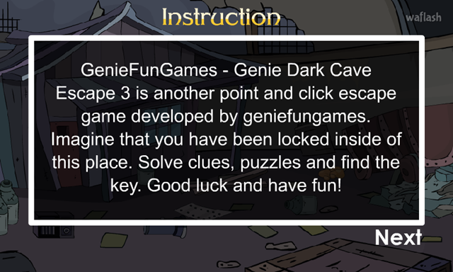 GFG 다크 케이브 이스케이프 3 (Dark Cave Escape 3) 게임 화면 1