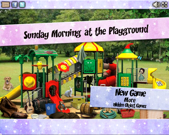 Hidden4Fun 숨은그림찾기 - Sunday Morning at the Playground 게임 화면 1