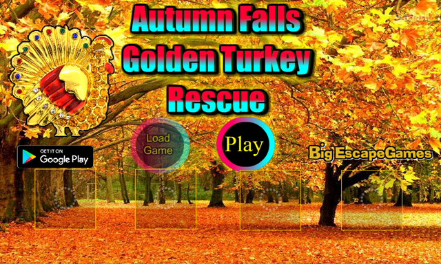 BIG 황금 칠면조 구출 (BIG Autumn Falls Golden Turkey Rescue) 게임 화면 1
