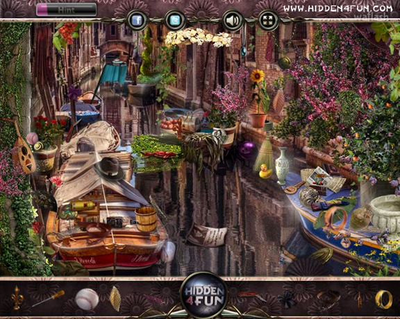 Hidden4Fun 숨은그림찾기 - A Day in Venice 게임 화면 2