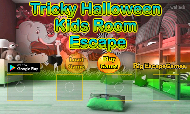 BIG 트리키 할로윈 키즈 룸 이스케이프 (Tricky Halloween Kids Room Escape) 게임 화면 1