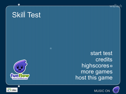 스킬 테스트 (Skill Test) 게임 화면 1