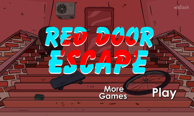 GFG 빨간 문 탈출 (Red Door Escape) 게임 화면 1