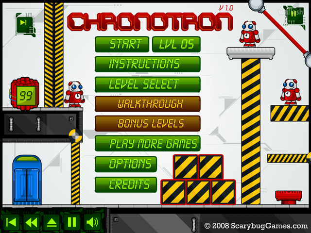 크로노트론 (Chronotron) 게임 화면 1
